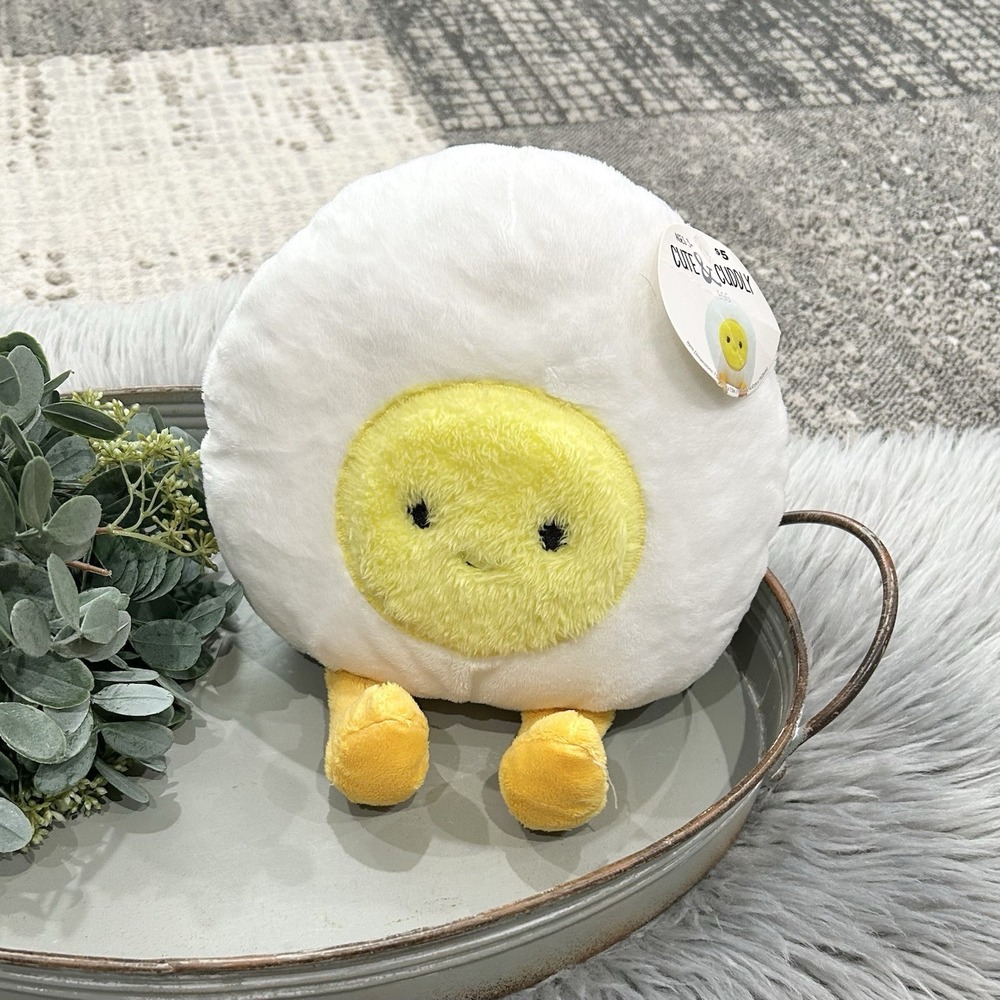 Cute‎ & Cuddly 7.5" Egg Plush Easter Chicken Egg NWT